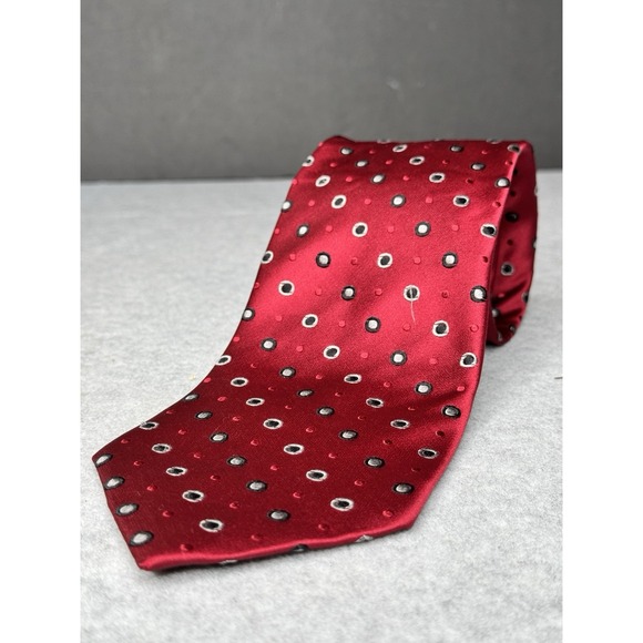 Alafani Men's Tie 100% Hand Made Silk ‎ Red - Picture 1 of 9